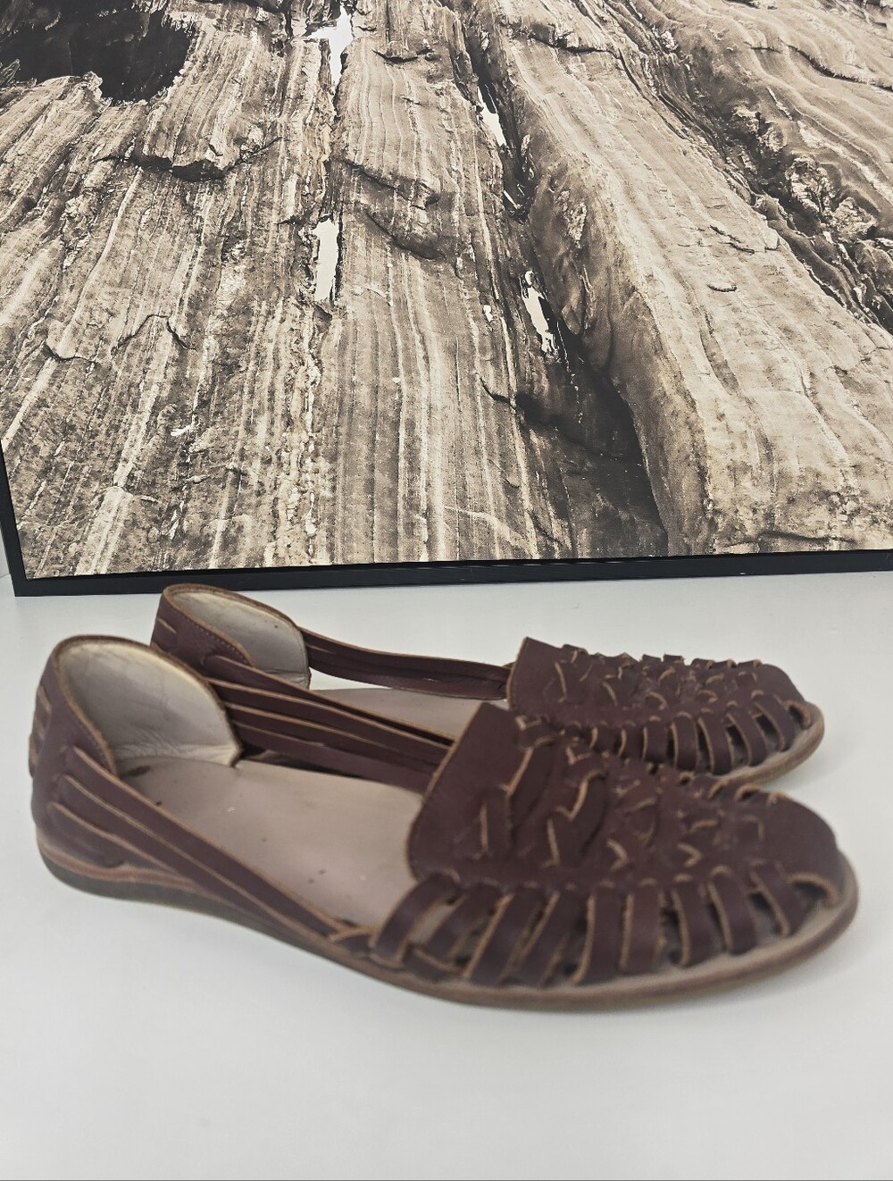 Nisolo Ecuador Burnt Sienna Leather Sandals Sz9